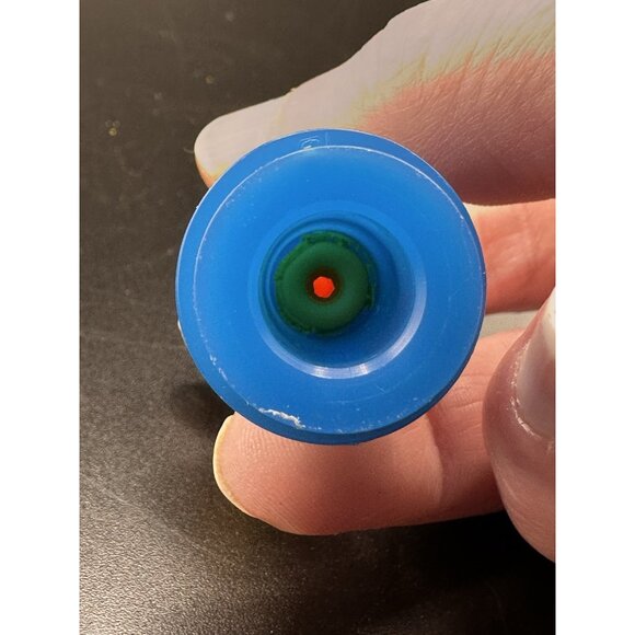 Vtg Little People Lot 2 Blonde Woman Mom Blue White Hair Yellow Grandma Plastic - Picture 5 of 11